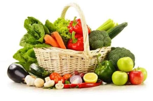 cesta de legumes