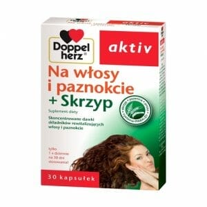 Doppelherz Activ no cabelo e unhas + cavalinha + rabo de cavalo