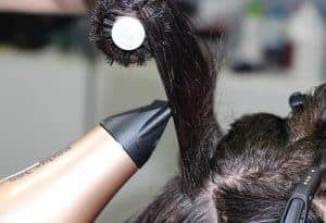 secagem do cabelo